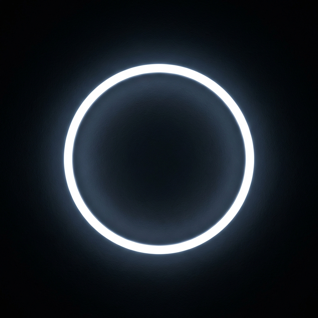 Circle of light in dark void